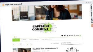 Publish Guest Post on capitainecomment.fr