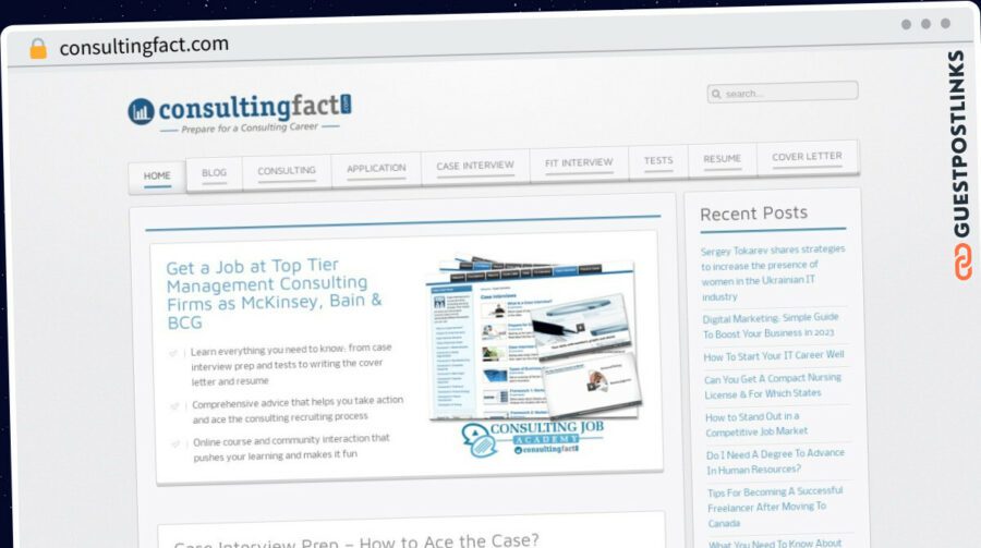 Publish Guest Post on consultingfact.com