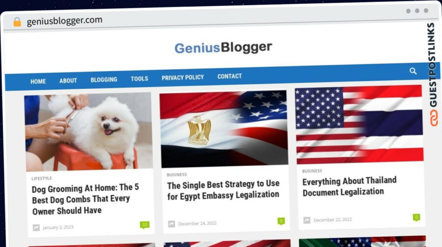 Publish Guest Post on geniusblogger.com