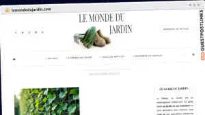 Publish Guest Post on lemondedujardin.com