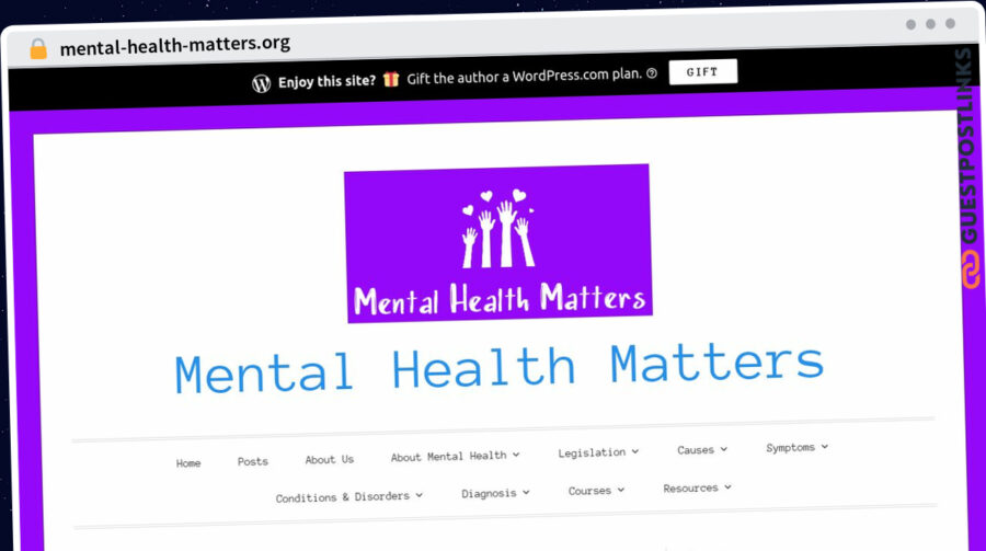 Publish Guest Post on mental-health-matters.org