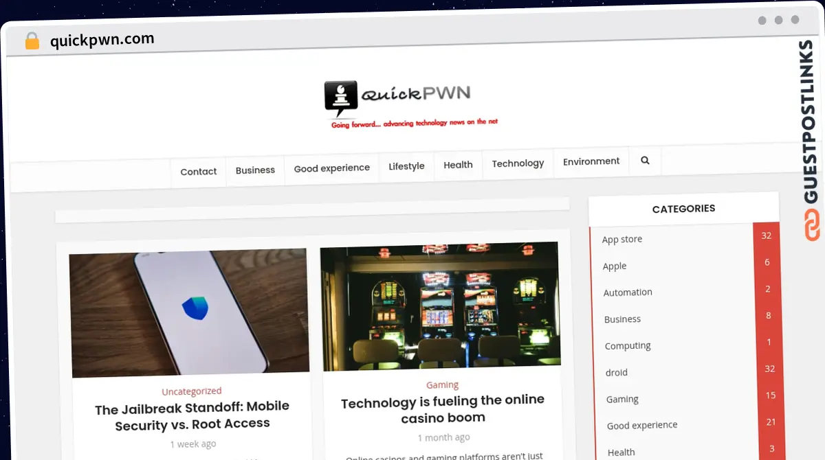 Publish Guest Post on quickpwn.com