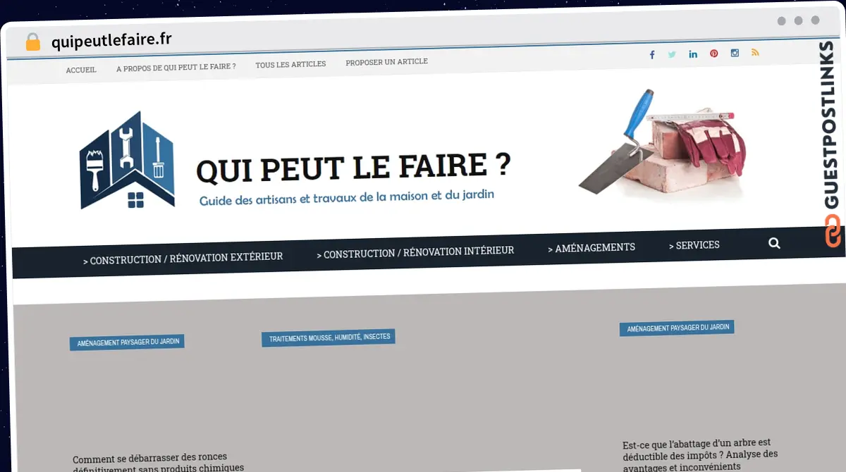Publish Guest Post on quipeutlefaire.fr