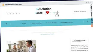 Publish Guest Post on resolutionsante.com