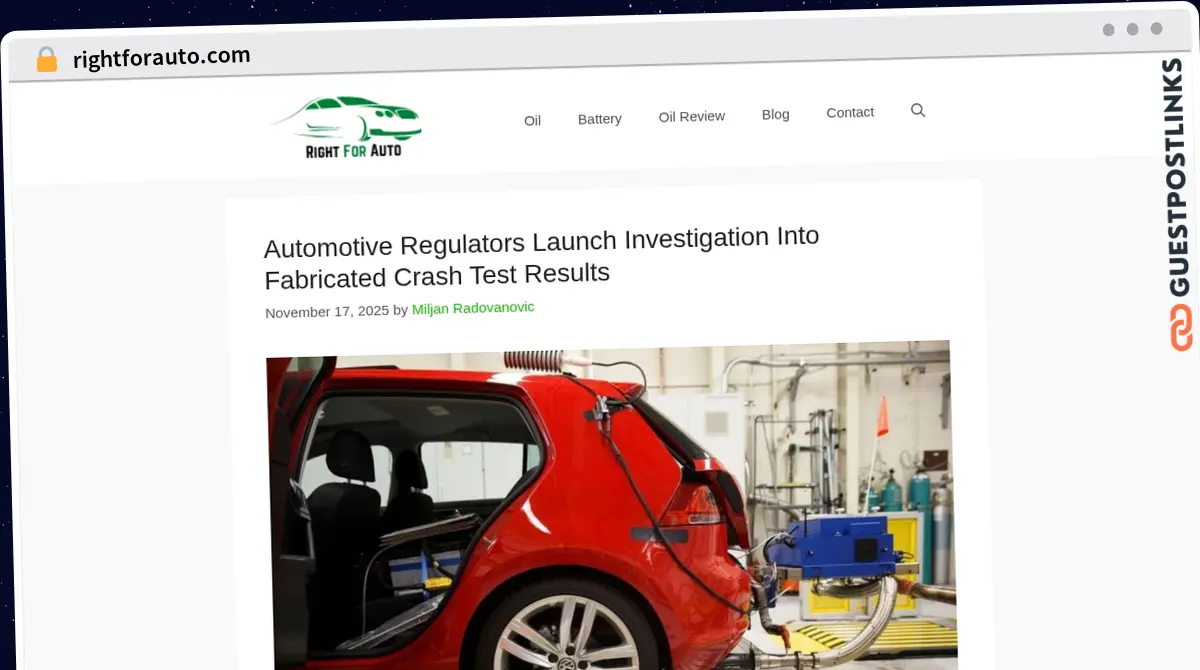 Publish Guest Post on rightforauto.com