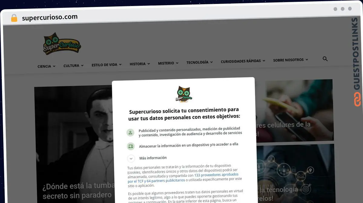 Publish Guest Post on supercurioso.com