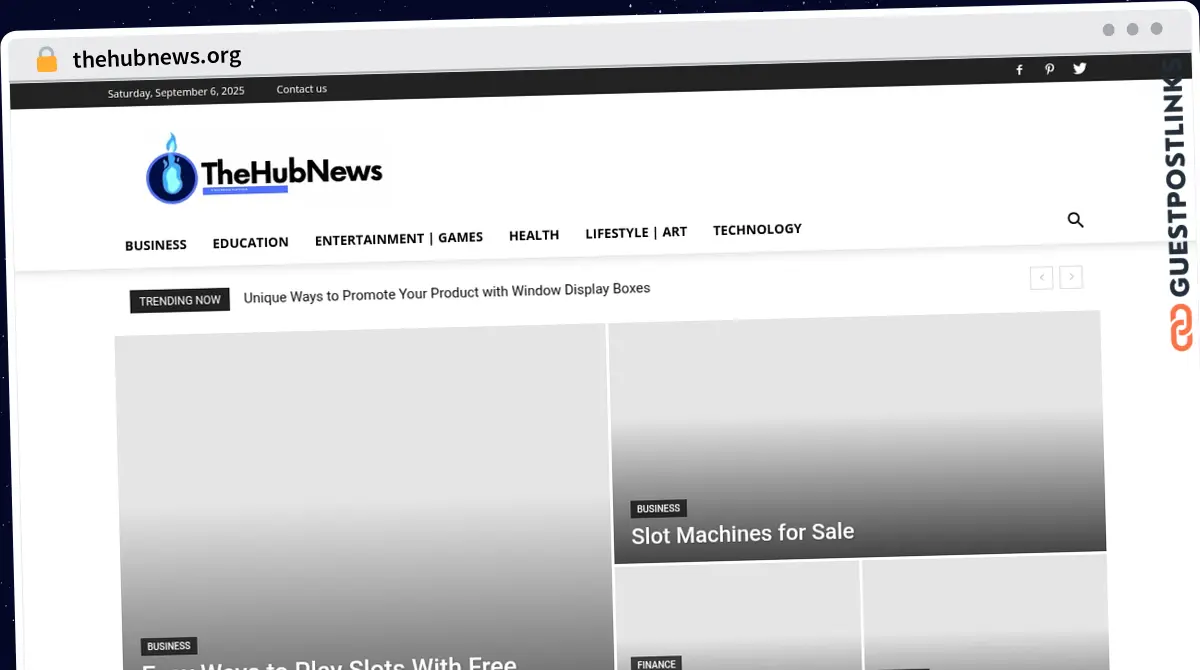 Publish Guest Post on thehubnews.org