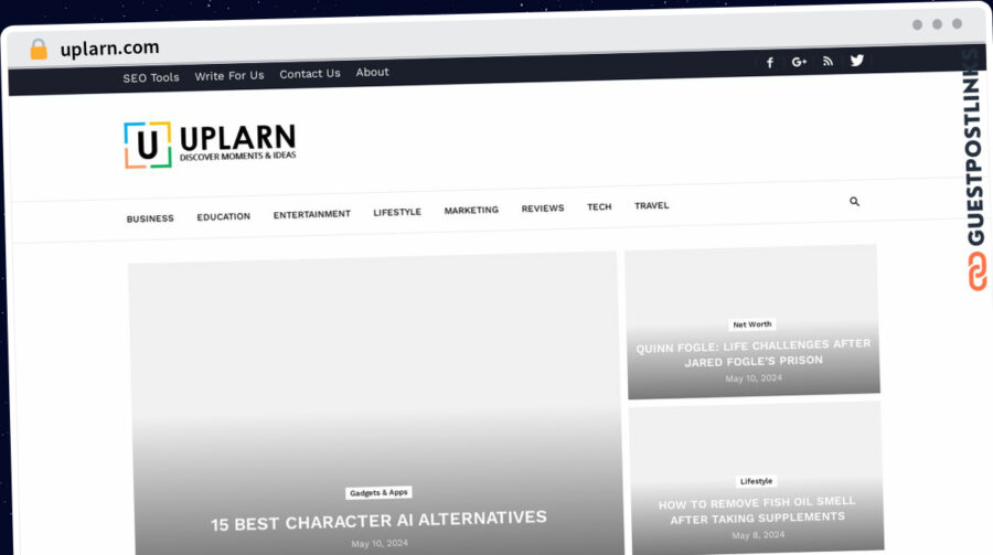 Publish Guest Post on uplarn.com