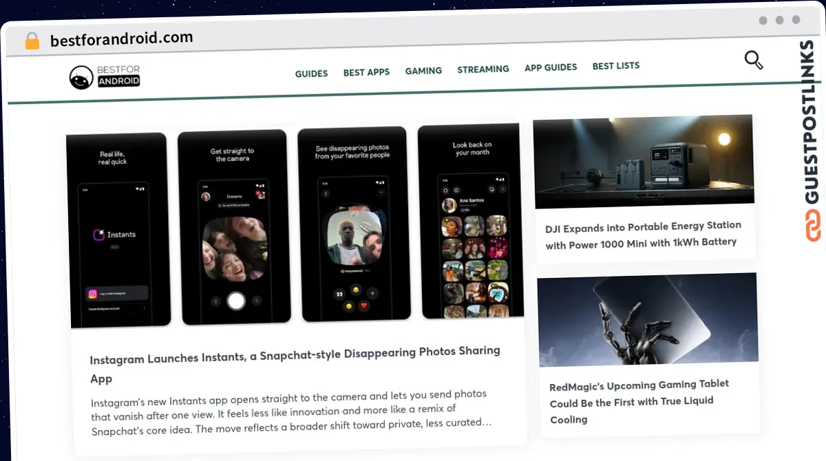 Publish Guest Post on bestforandroid.com