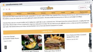 Publish Guest Post on canadianmenus.com