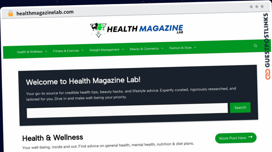 Publish Guest Post on healthmagazinelab.com