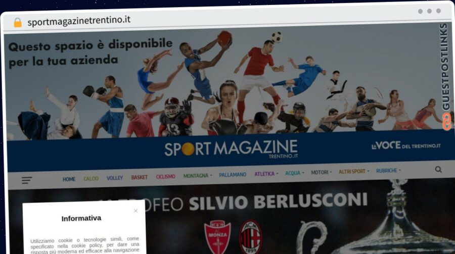 Publish Guest Post on sportmagazinetrentino.it