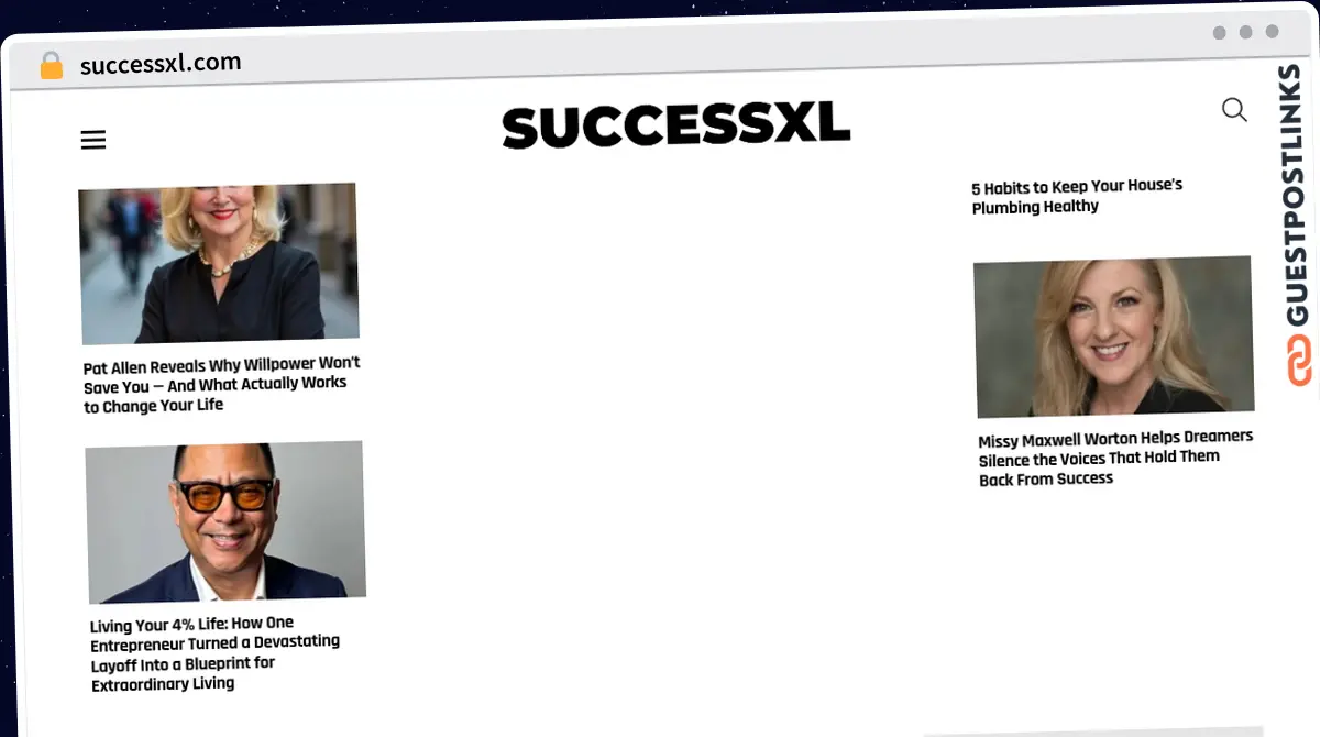 Publish Guest Post on successxl.com