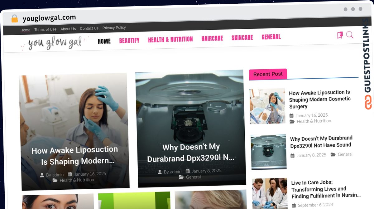 Publish Guest Post on youglowgal.com