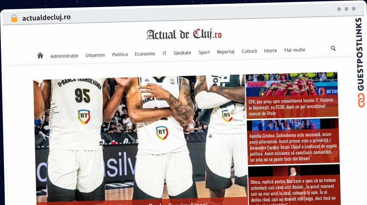 Publish Guest Post on actualdecluj.ro