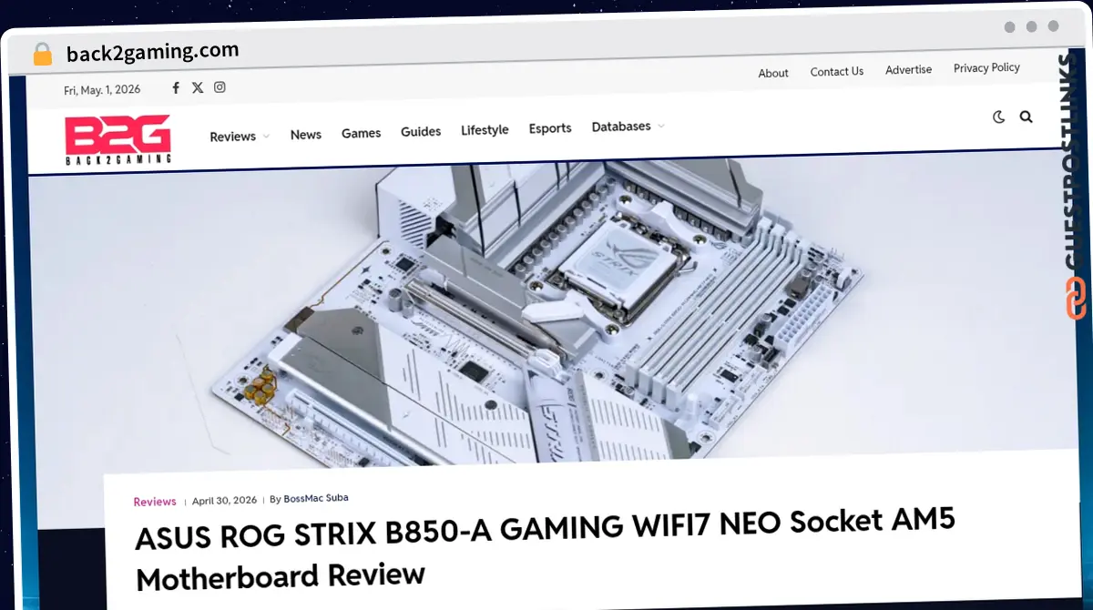 Publish Guest Post on back2gaming.com