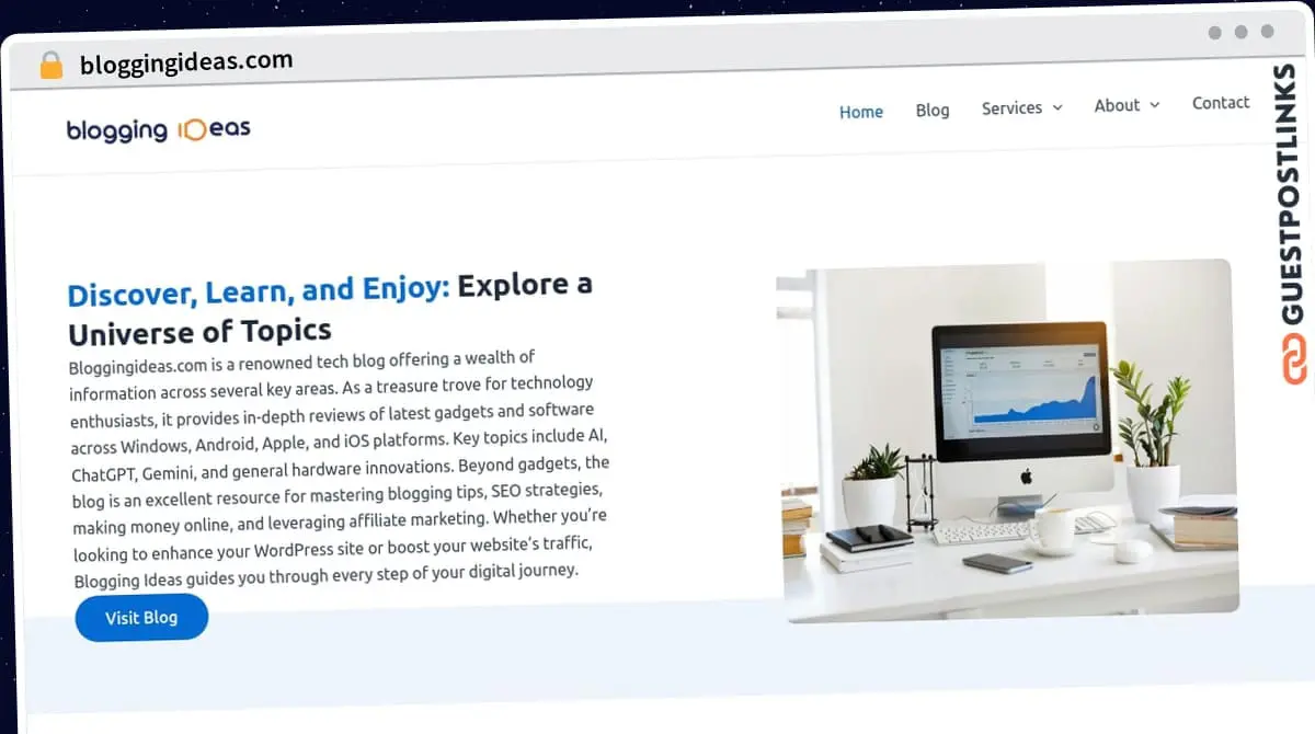 Publish Guest Post on bloggingideas.com