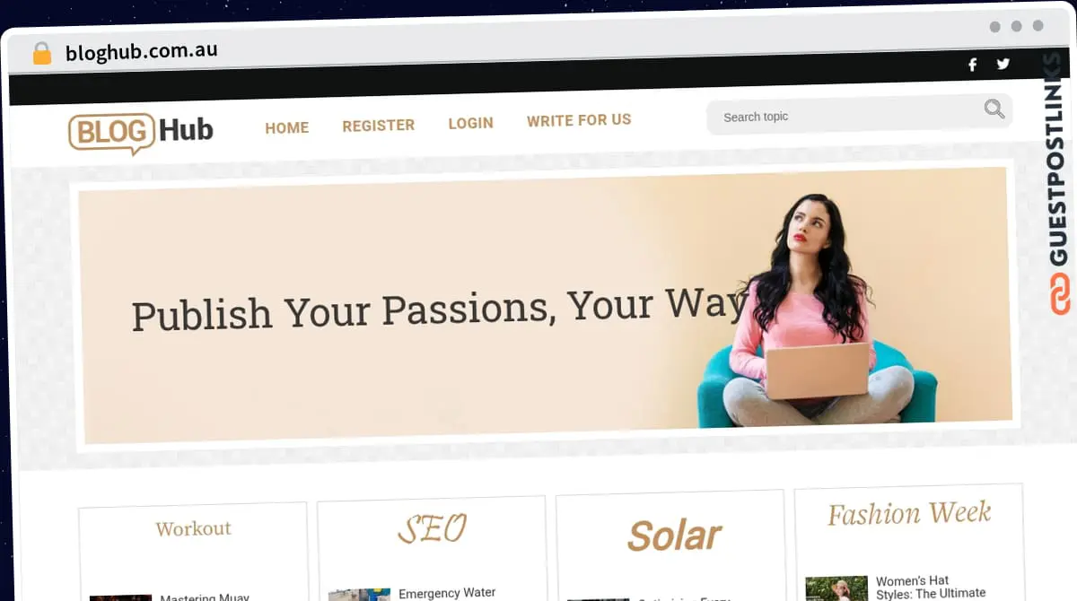 Publish Guest Post on bloghub.com.au