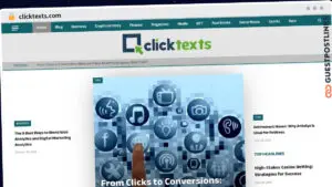 Publish Guest Post on clicktexts.com