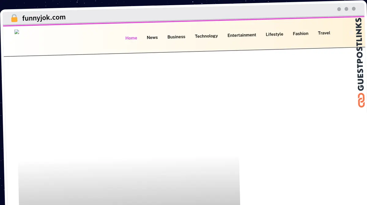 Publish Guest Post on funnyjok.com