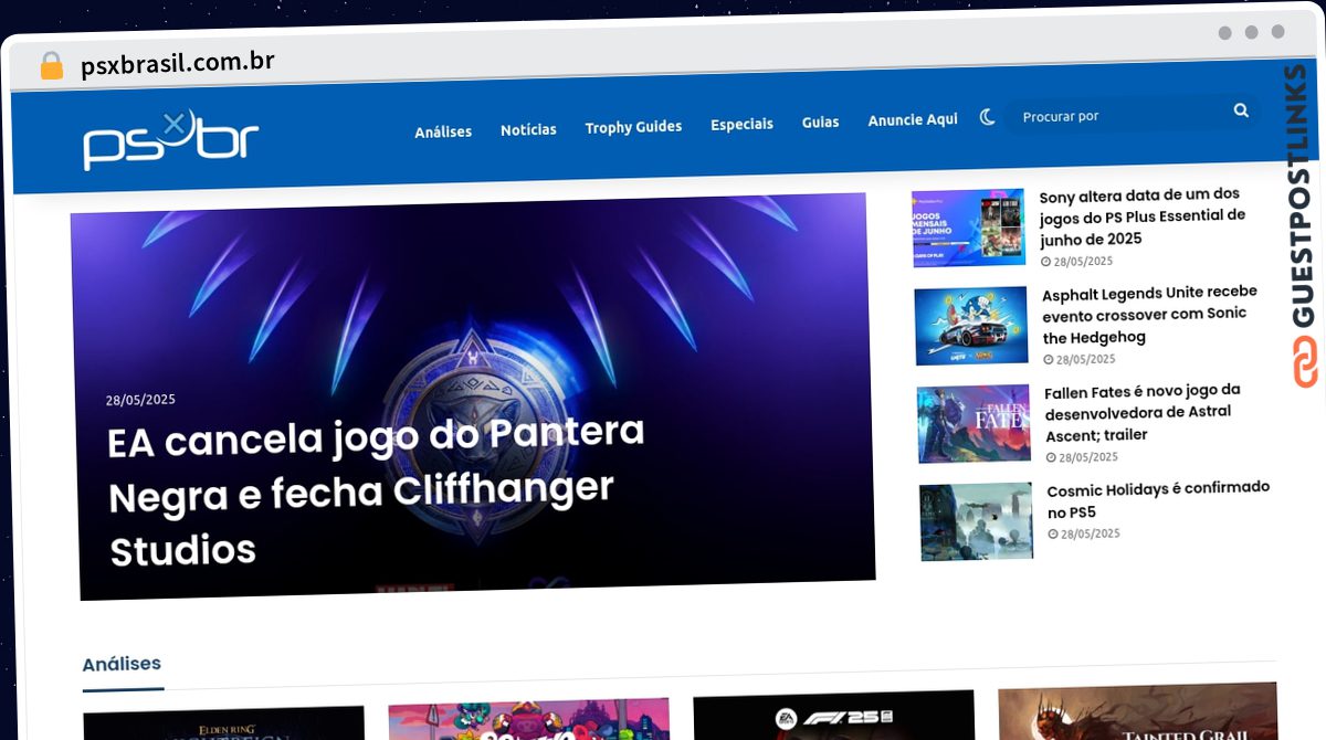 Publish Guest Post on psxbrasil.com.br