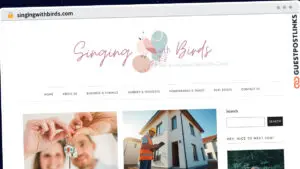 Publish Guest Post on singingwithbirds.com