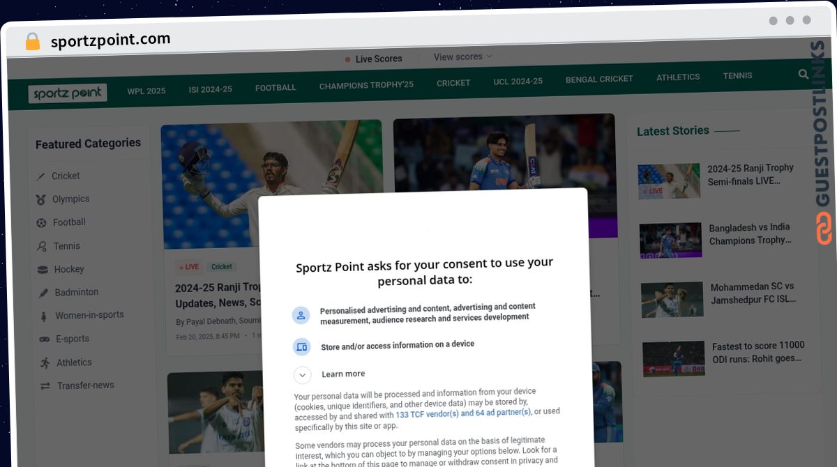 Publish Guest Post on sportzpoint.com