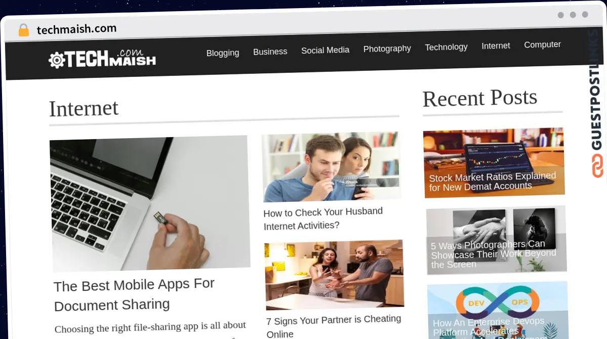 Publish Guest Post on techmaish.com