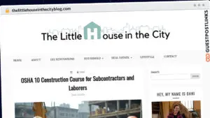 Publish Guest Post on thelittlehouseinthecityblog.com