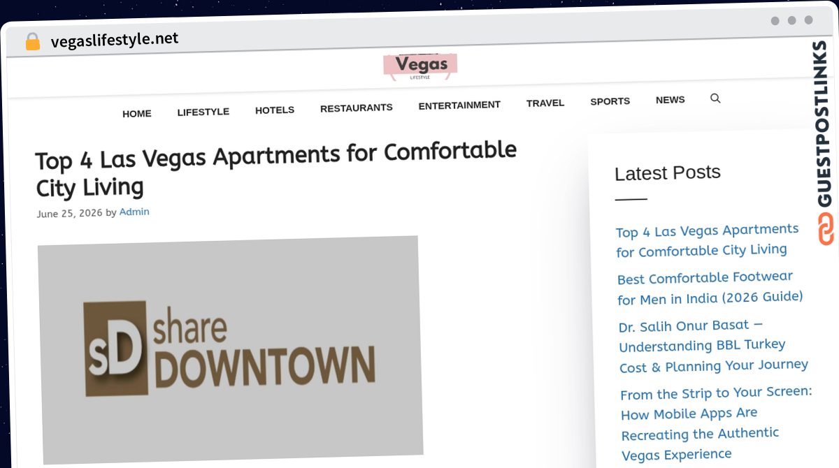 Publish Guest Post on vegaslifestyle.net