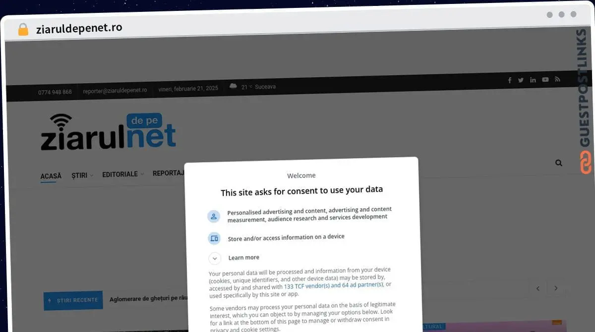 Publish Guest Post on ziaruldepenet.ro
