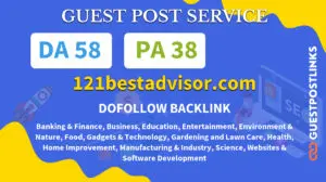 Buy Guest Post on 121bestadvisor.com