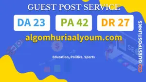 Buy Guest Post on algomhuriaalyoum.com