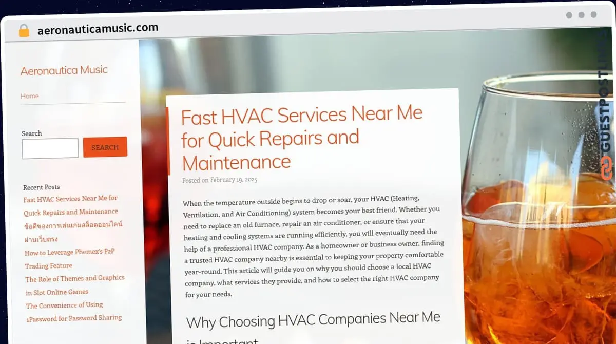 Publish Guest Post on aeronauticamusic.com