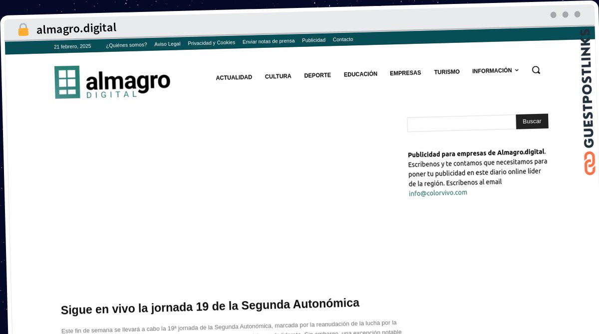 Publish Guest Post on almagro.digital