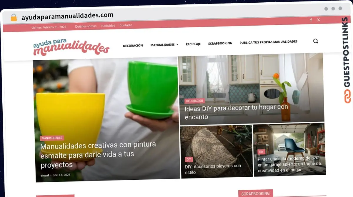 Publish Guest Post on ayudaparamanualidades.com