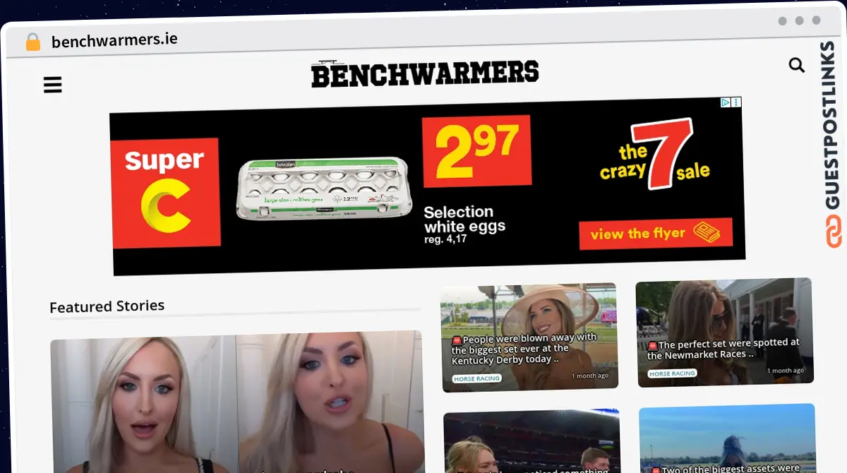 Publish Guest Post on benchwarmers.ie