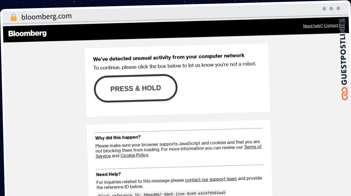 Publish Guest Post on bloomberg.com