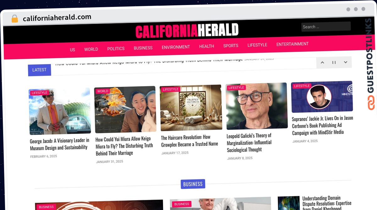 Publish Guest Post on californiaherald.com