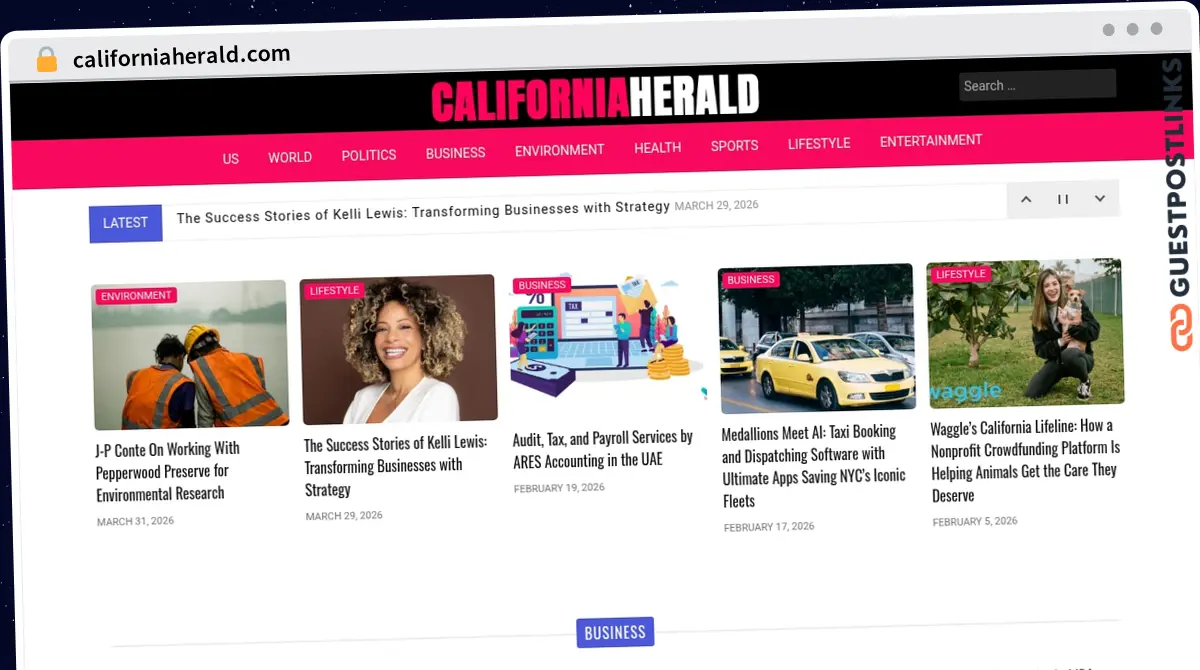 Publish Guest Post on californiaherald.com