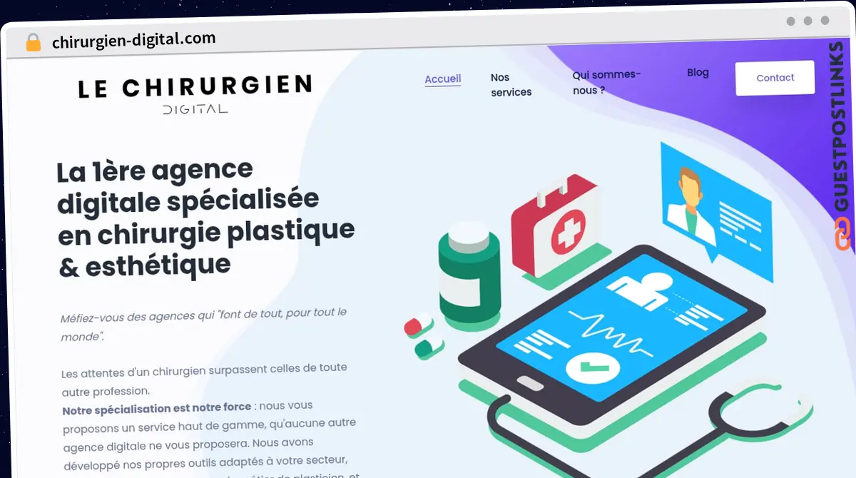 Publish Guest Post on chirurgien-digital.com