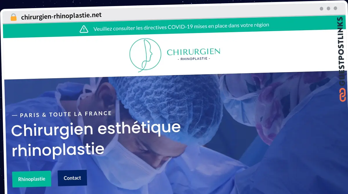 Publish Guest Post on chirurgien-rhinoplastie.net