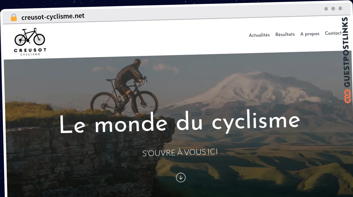 Publish Guest Post on creusot-cyclisme.net