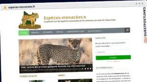 Publish Guest Post on especes-menacees.fr