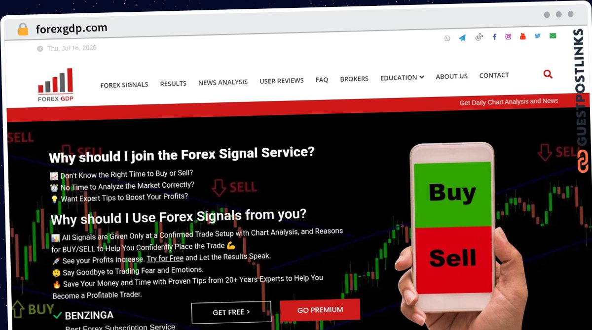 Publish Guest Post on forexgdp.com