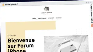Publish Guest Post on forum-iphone.fr