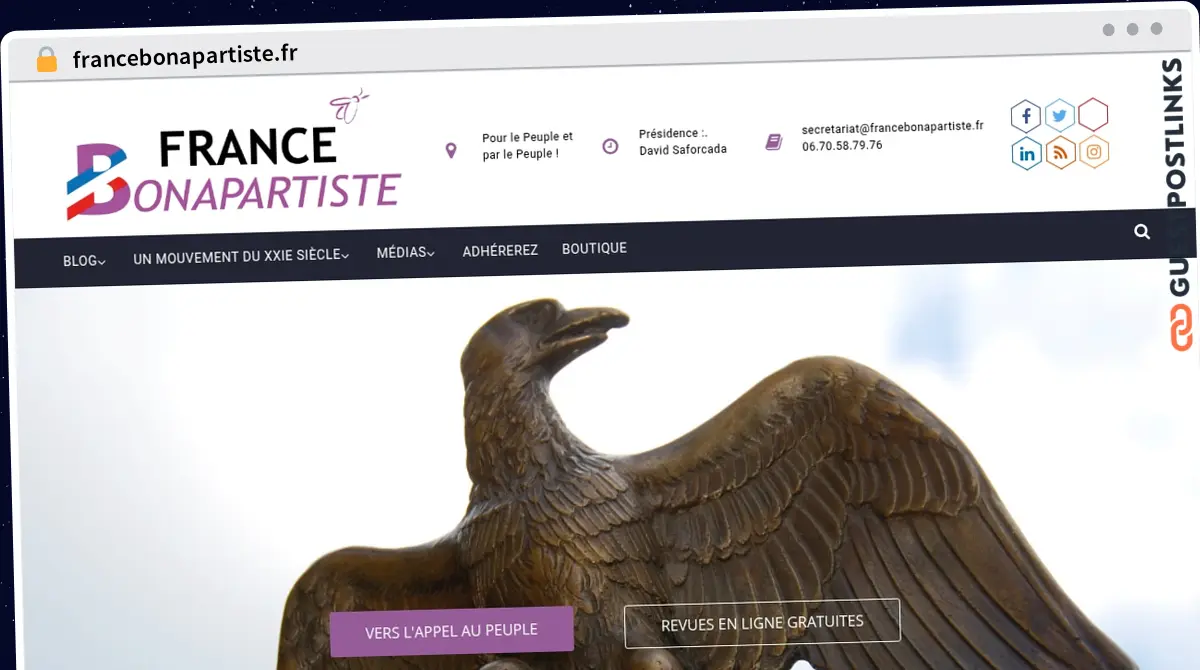 Publish Guest Post on francebonapartiste.fr