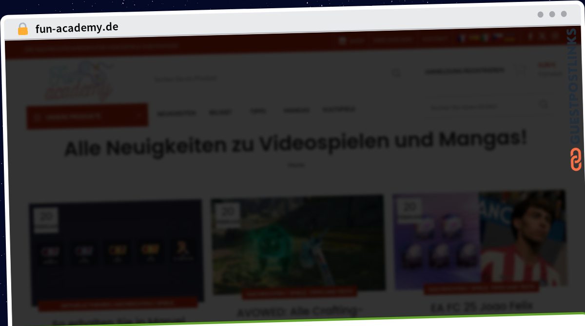 Publish Guest Post on fun-academy.de