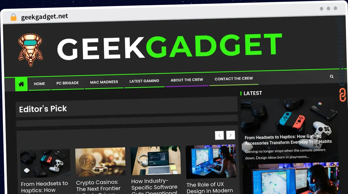 Publish Guest Post on geekgadget.net