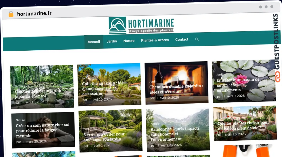 Publish Guest Post on hortimarine.fr